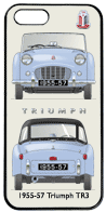 Triumph TR3 1955-57 (disc wheels) Phone Cover Vertical